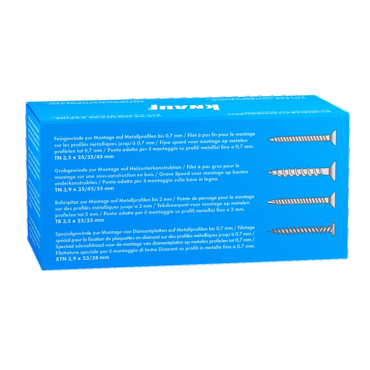 Knauf - Diamantschraube XTN - 4006379081998_Diamantschraube-XTN_back_23mm_250St