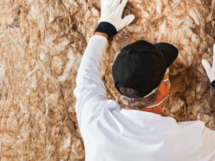 Wall insulation with installer