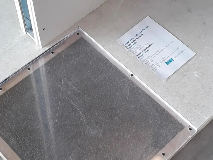 maquette présentation cloison chape sol knauf