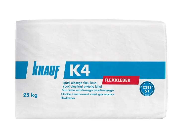 K4 - Ypač elastingi plytelių klijai