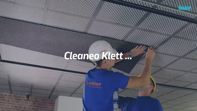 Knauf - Cleaneo Klett Board Folie 12,5 - Cleaneo Klett - Das Akustiksystem für geschlossene Decken und Wände