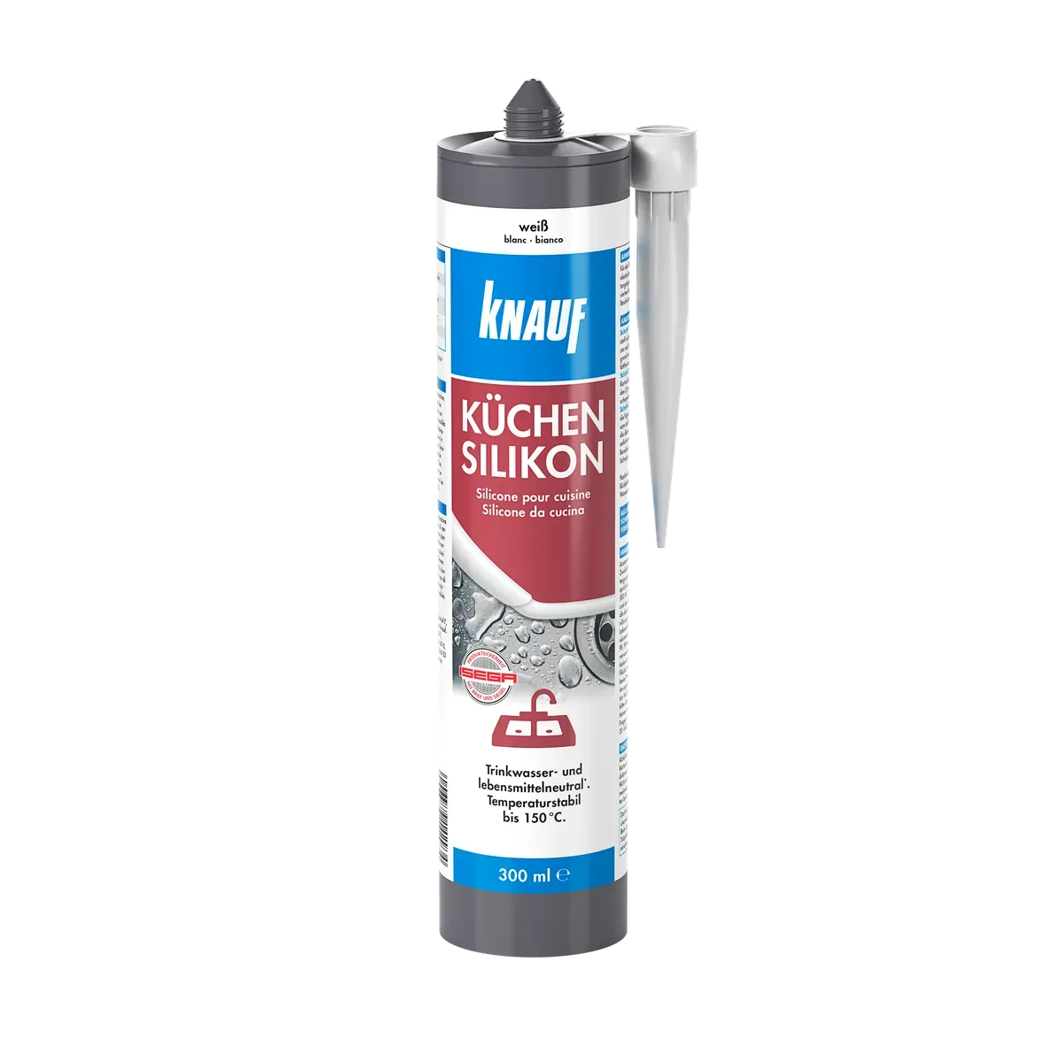 Knauf - 4006379142934_Kuechen-Silikon_front_300ml_weiss