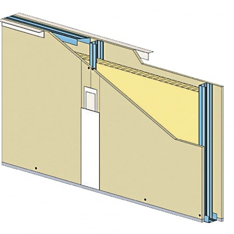 CLOISON KNAUF MÉTAL KM 72/48-50 – DIAMANT 13 CLEANEO® C