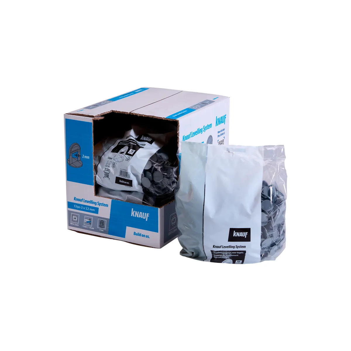 Knauf - Clips KLS 2 mm x 12 mm - Clips KLS 2 mm x 12 mm_500pces_PACK-PROD_C1C0