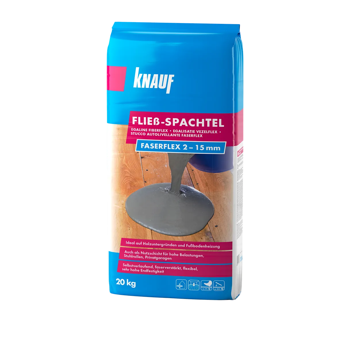 Knauf - Fließspachtel Faserflex - 4006379055760_Fliessspachtel-Faserflex_front_20kg