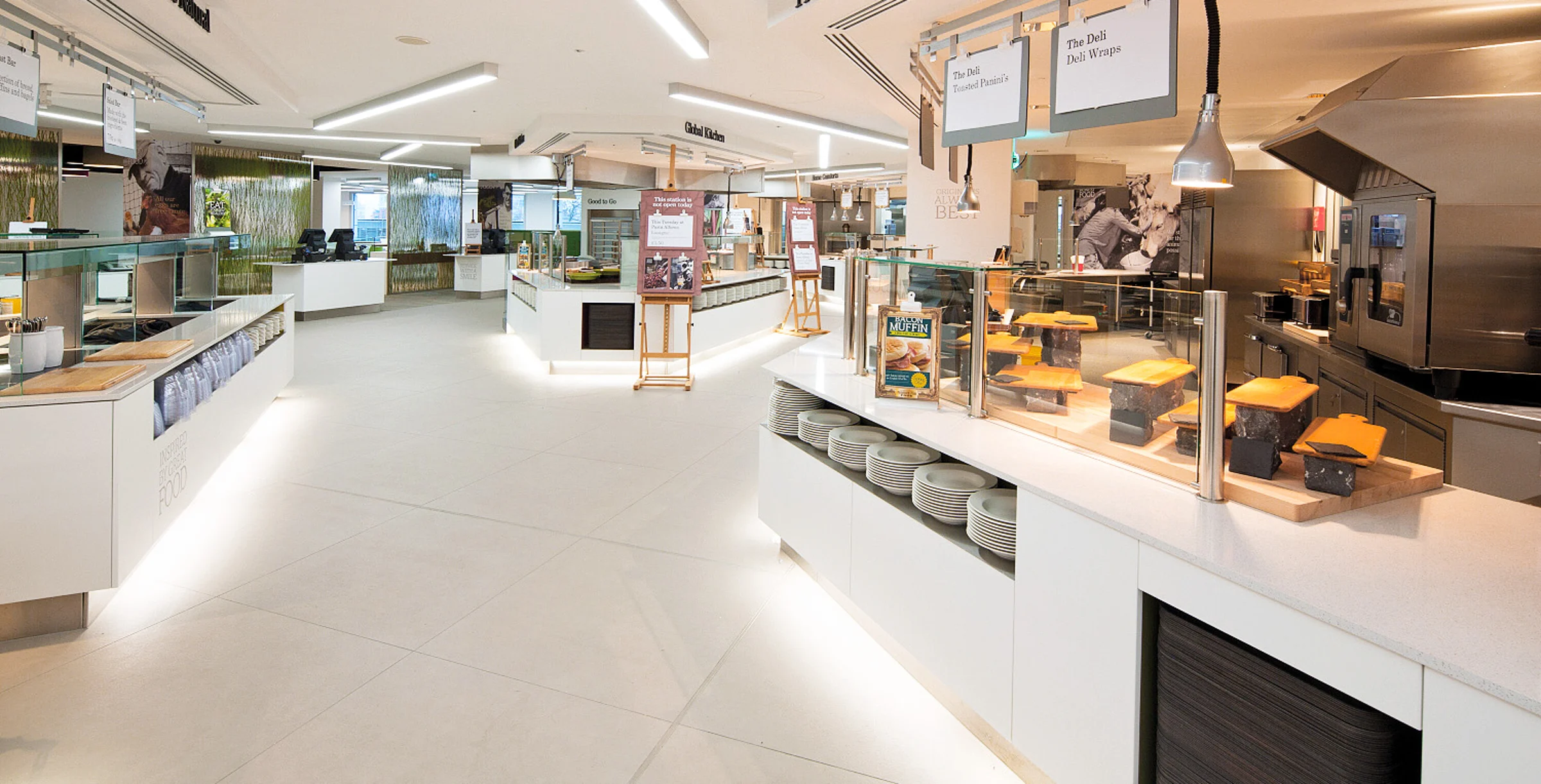 Dry Screed Flooring - Cafeteria