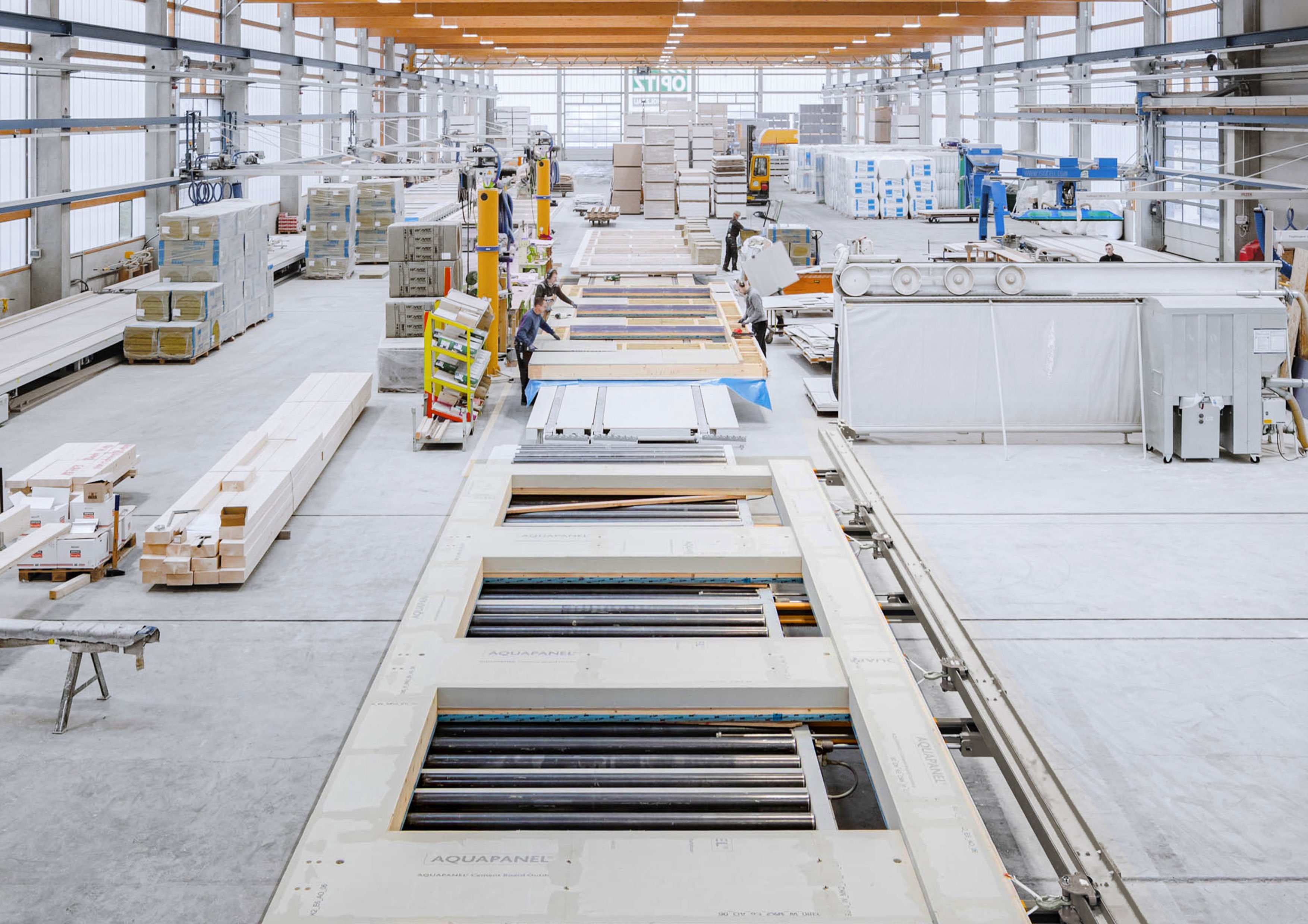 Knauf Elements Produktion Holztafelbau 1