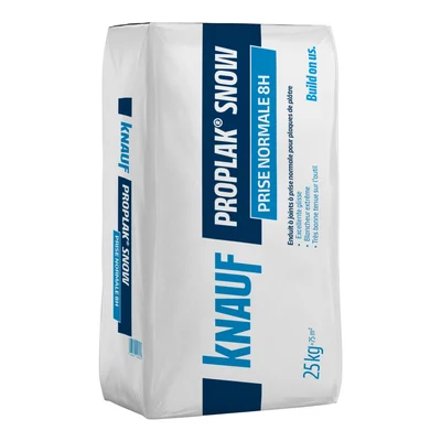 Knauf - Knauf Proplak Snow 8h - Enduit Knauf Proplak Snow 8h