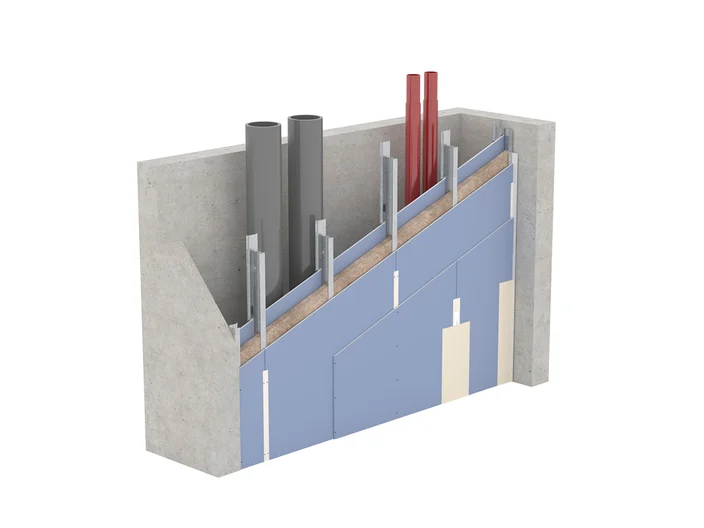 W635H.at-DIA70 Knauf Schachtwand DIA70