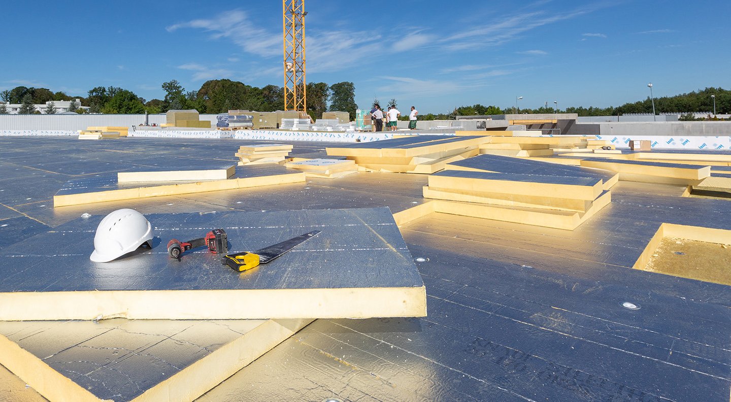 chantier étanchéité isolation toiture terras