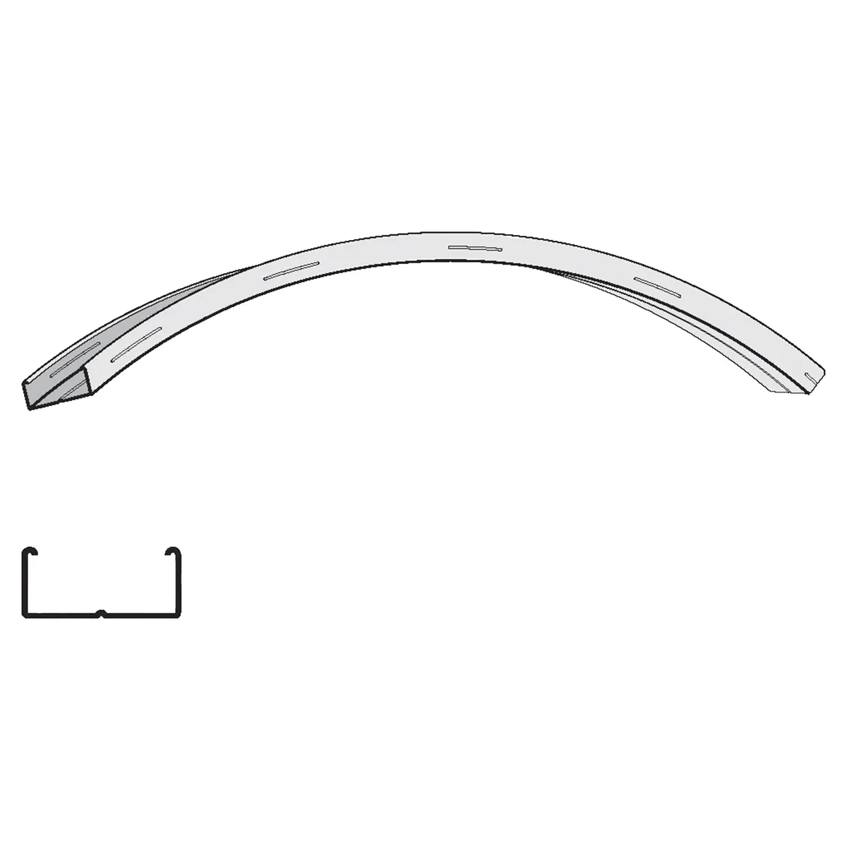 Knauf - Knauf CD 60/27/0,6 cintré concave - Profilé CD concave