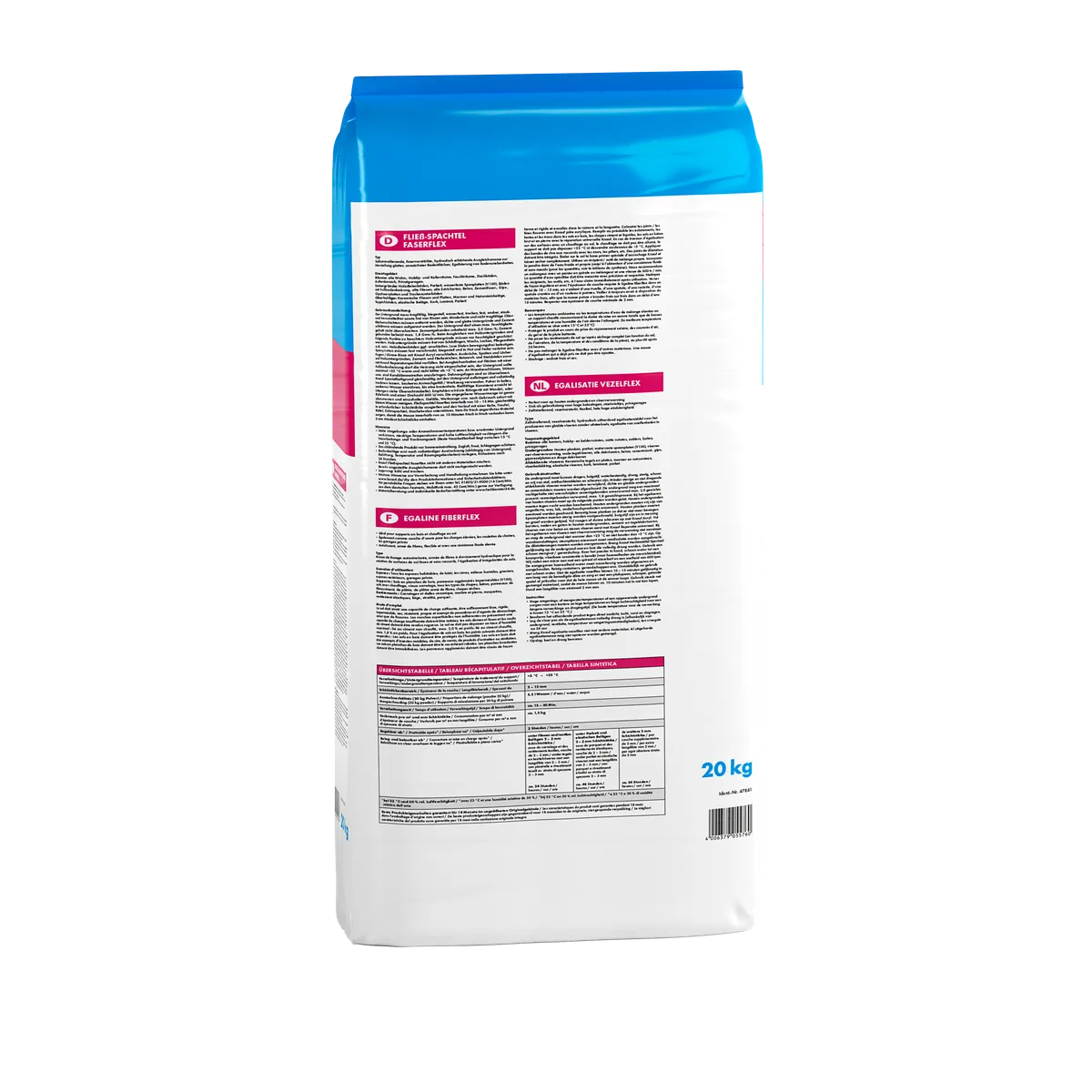 Knauf - Fließspachtel Faserflex - 4006379055760_Fliessspachtel-Faserflex_back_20kg