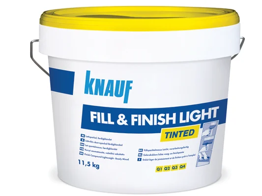 Knauf - Light Plus 3 sävytetty saumatasoite, valmistasoite - Fill&Finish Light tinted 11,5 kg