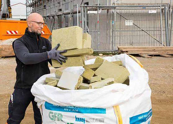 Knauf - Resulation BigBag’s Laine de verre, Laine de roche & Laine de bois Tektalan - Knauf Insulation Big Bag