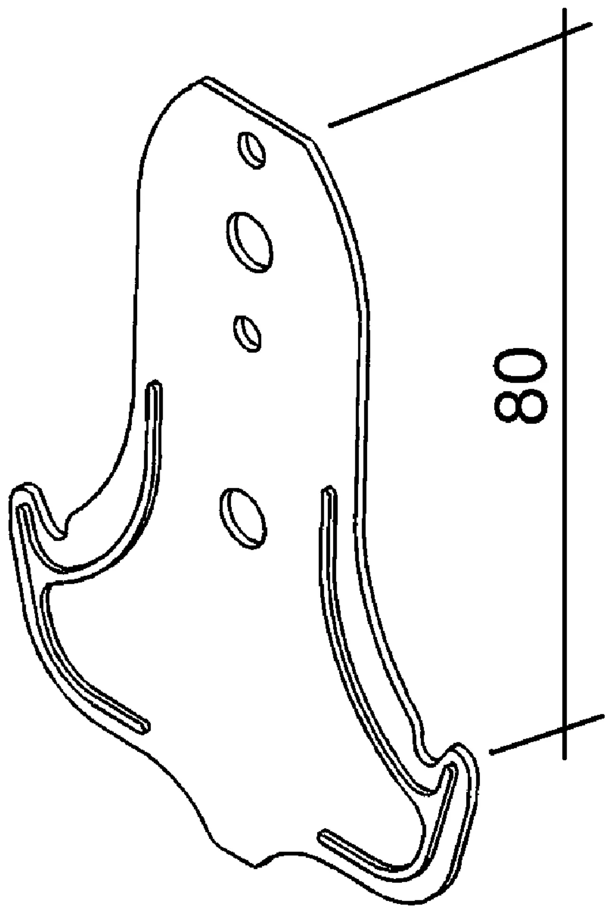 Knauf - Ankerhänger f. CD 60/27 - Ankerhänger - CD profilio tvirtinimo prie medinių konstrukcijų detalė - 3