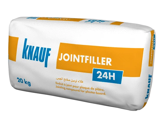 Knauf - Enduit de jointoiement de plaques de plâtre - JOINTFILLER +24H