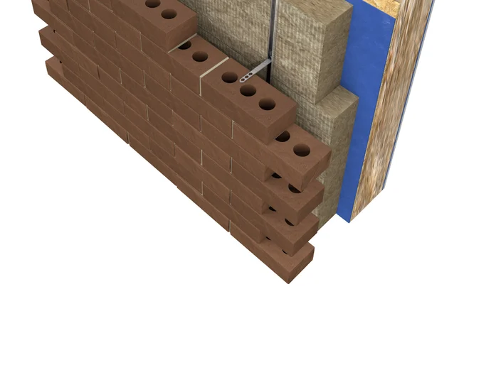 Knauf Insulation Rainscreen Timber Brickskin Ancon-Solution