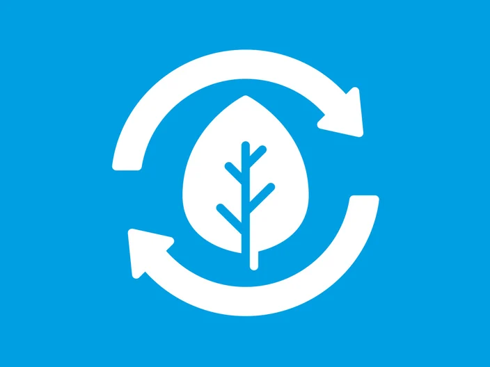 Blue Sustainable Icon