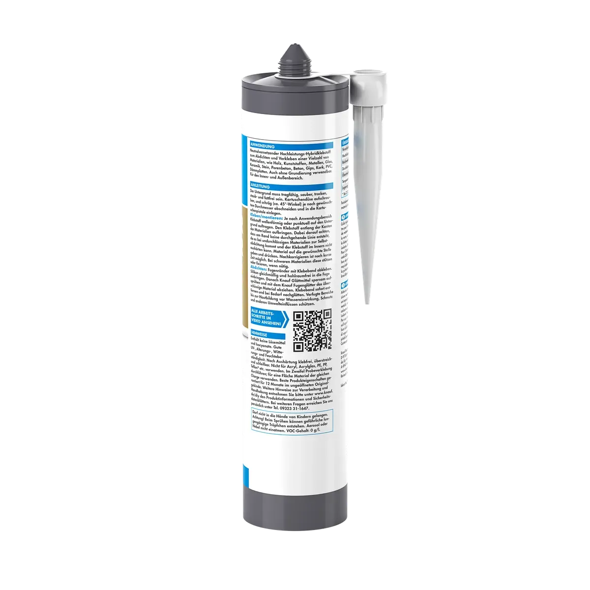 Knauf - POWER-KLEBER - 4006379143917_Power-Kleber_back_460g_weiss