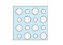 Knauf - Cleaneo 12,5 mm raznolika okrugla perforacija R 8/12/25 R, U.P. 13,1 %, SK rub