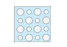 Knauf - Cleaneo 12,5 mm Raznolika okrugla perforacija R - Cleaneo 12,5 mm raznolika okrugla perforacija R 8/12/25 R, U.P. 13,1 %, SK rub