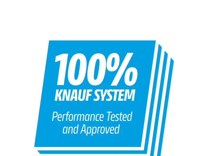 100% Knauf System - Performance Tested & Approved