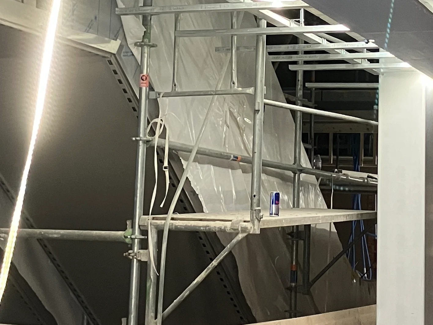Diamant-Decke-auf-Baustelle