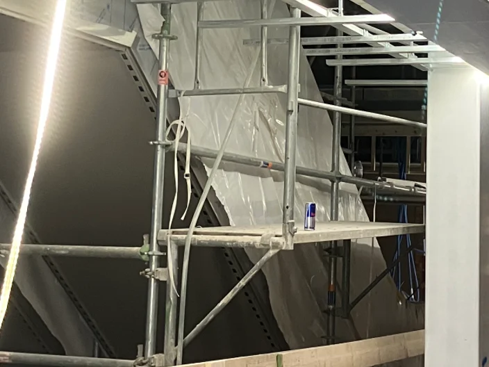 Diamant-Decke-auf-Baustelle
