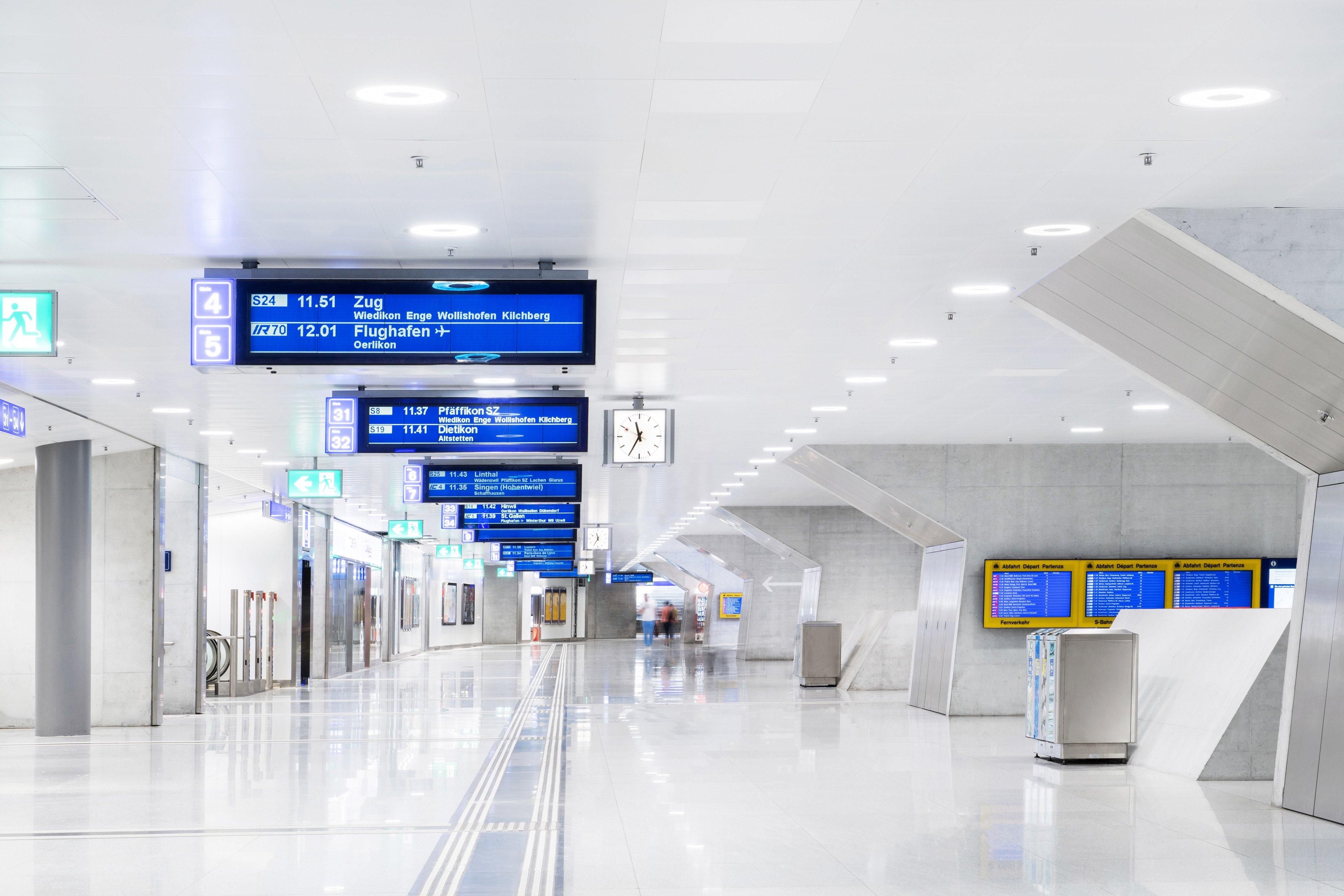 Transport Main concourse Zurich Train Station Passage Sihlquai Exit Europaallee