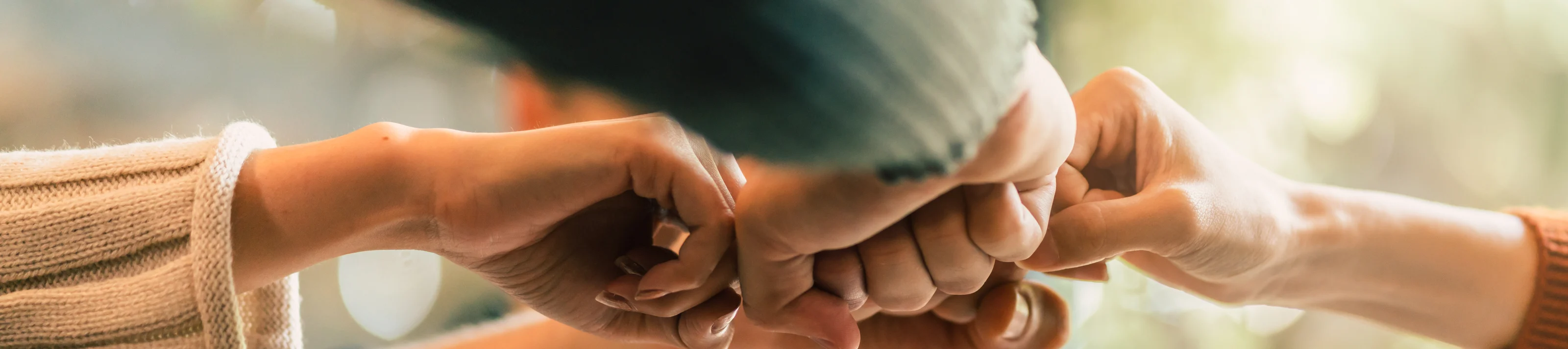 hands together