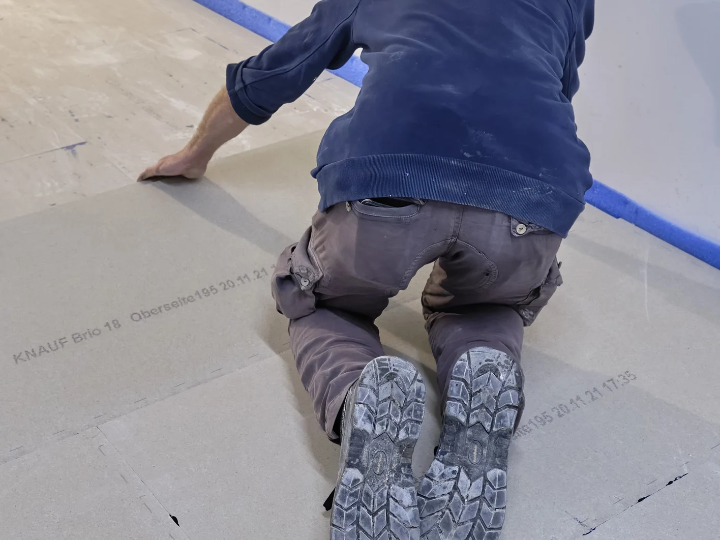 Pose Chape Sèche Knauf Brio