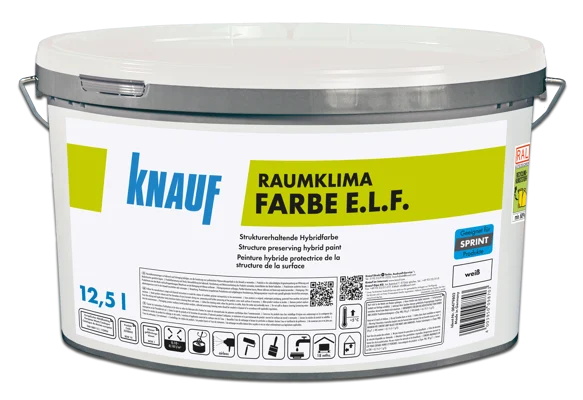 Knauf - Raumklima Farbe E.L.F. - Raumklima Farbe ELF 12,5L Eimer
