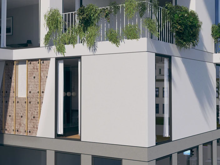 City App - Collective Building - Ventilated facade