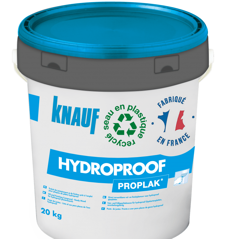 ENDUIT PRÊT À L’EMPLOI KNAUF PROPLAK HYDROPROOF®