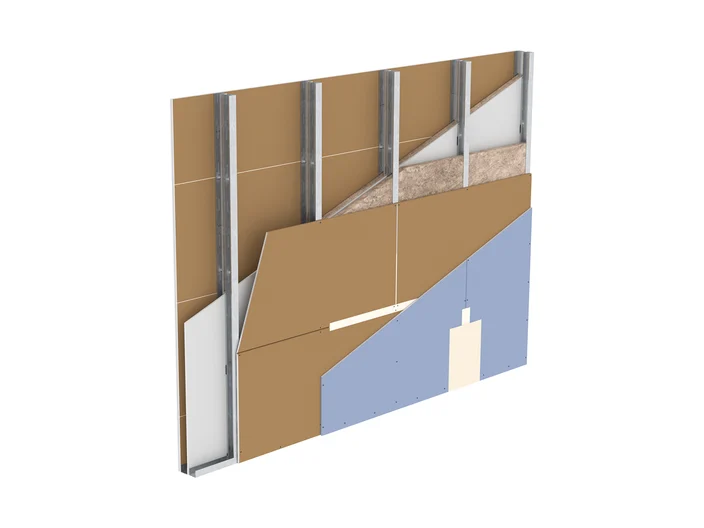 W115W.at – Knauf Wohnungstrennwand - Doppelständerwerk + 5. Plattenlage
