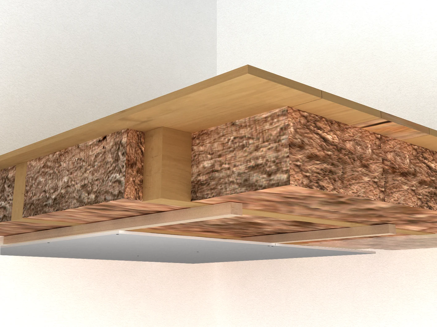 Houten vloer gipsplatenv2