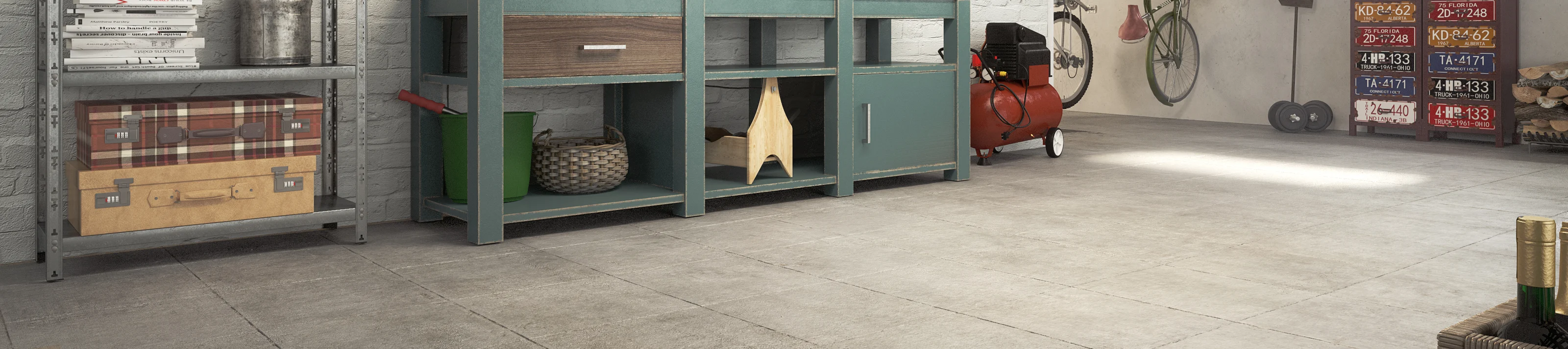 Kellerdecke gedaemmt Werkstatt Hobby Rendering