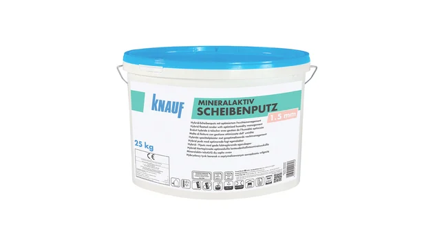 Knauf - MineralAktiv Scheibenputz 1.5 - MineralAktiv Scheibenputz - Optimizuotai drėgmę reguliuojantis hibridinis dekoratyvusis tinkas („samanėlė“) - 2