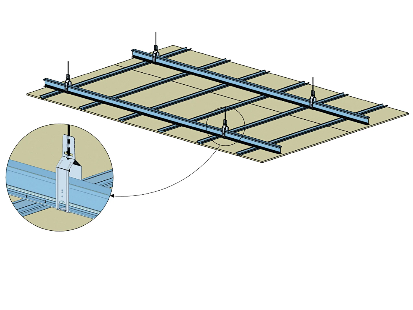 Plafond longue portée I-TEC