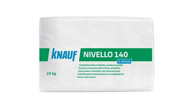 Knauf - Nivello 140 - Nivello 140 - Savaime išsilyginantis anhidritinis grindų mišinys