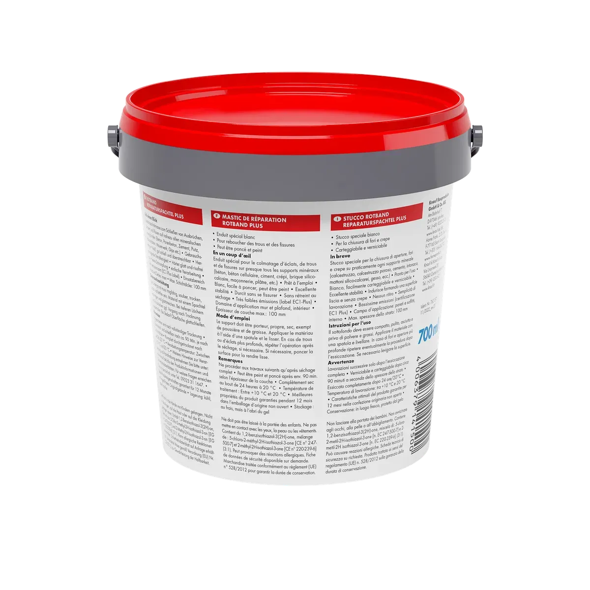 Knauf - Rotband Reparaturspachtel Plus - 4006379141500_Rotband-Reparaturspachtel-Plus_back_700ml