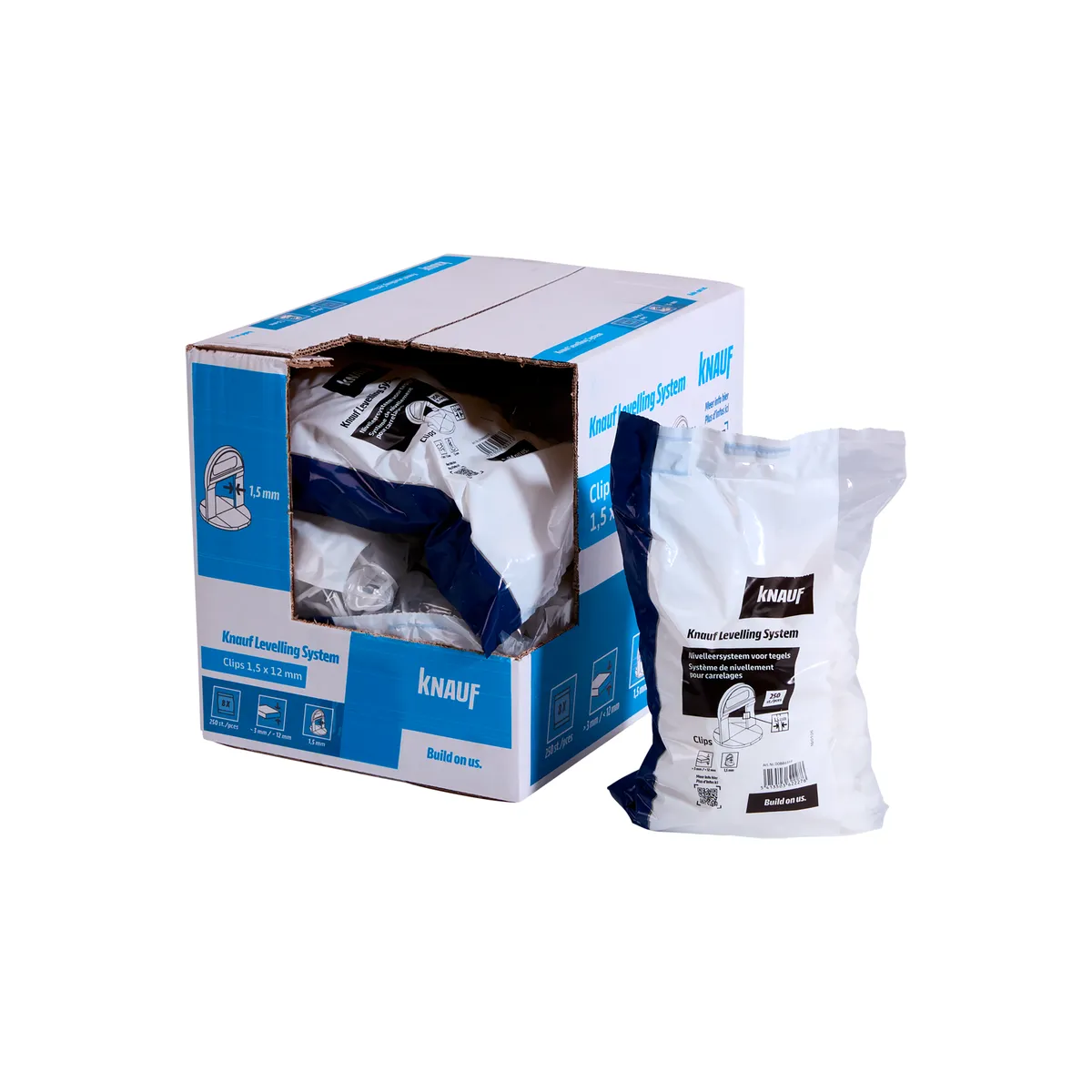 Knauf - KLS Clips 1,5 mm x 12 mm - Clips KLS 1,5 mm x 12 mm_250pces_PACK-PROD_C1C0
