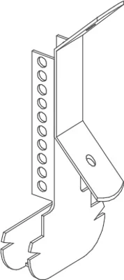 Knauf - מתלה קפיצי דו צדדי לחוט תליה - F47 spring hanging plate