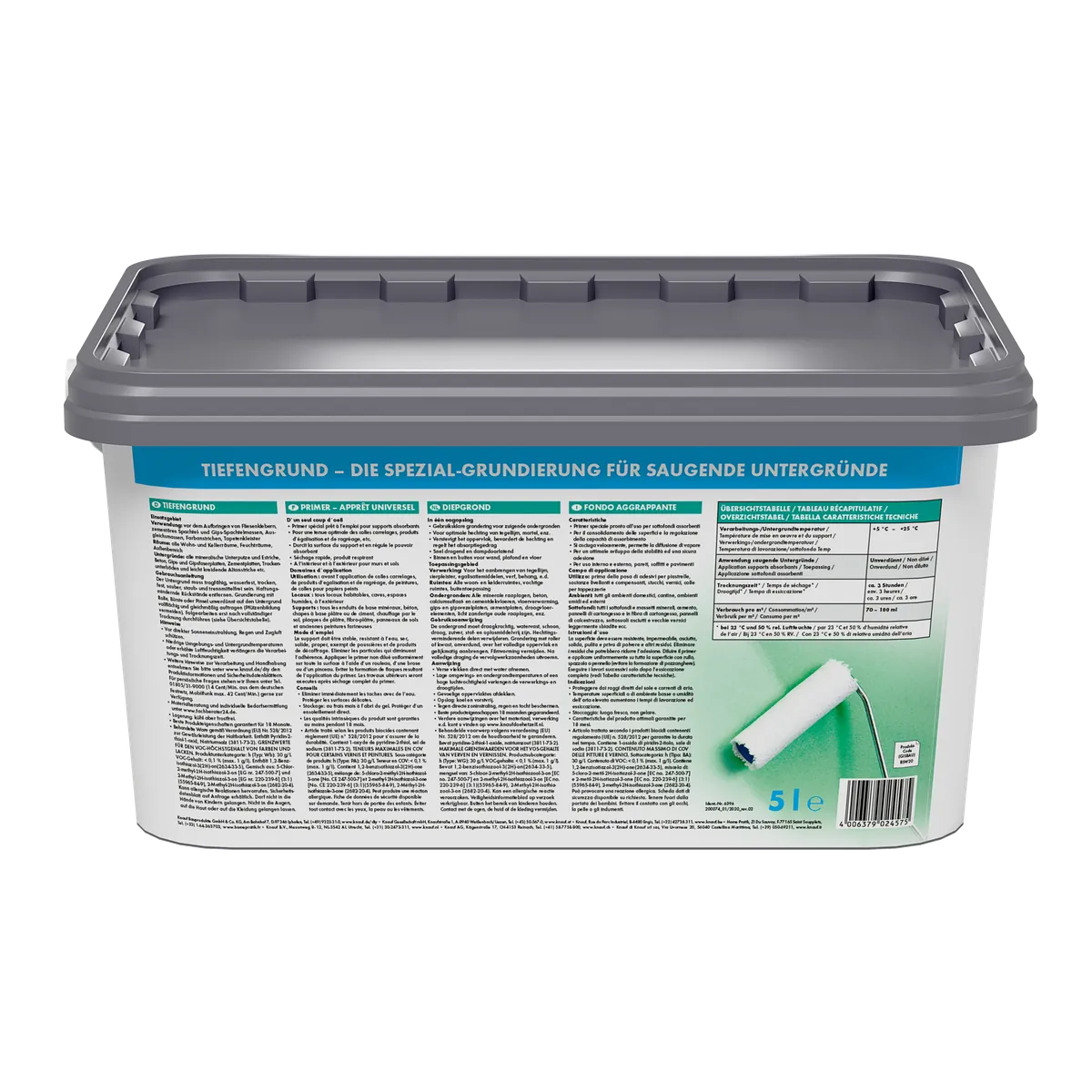 Knauf - Tiefengrund - Gel  - 4006379147915_Tiefengrund-Gel_back_5kg