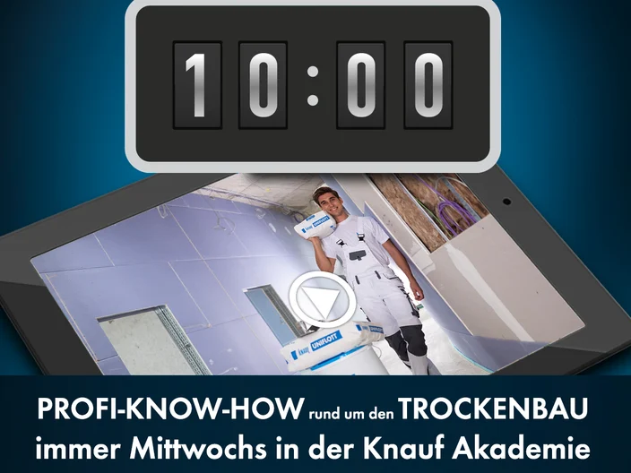 Wissen um 10 - Trockenbau-Webinare