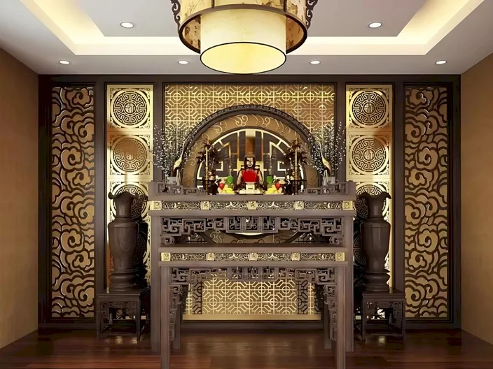 Trần thạch cao phòng thờ - 3