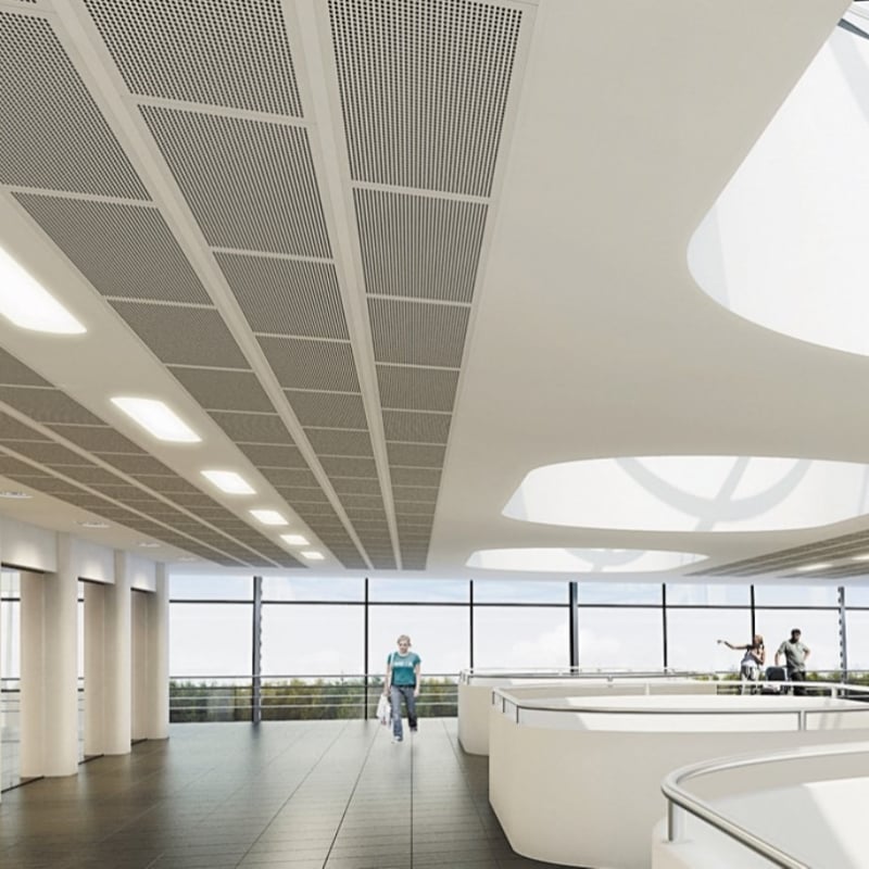 DALLE DE PLAFOND DÉMONTABLES KNAUF DANOLINE - DÉCOR TANGENT BORD E (BELGRAVIA)