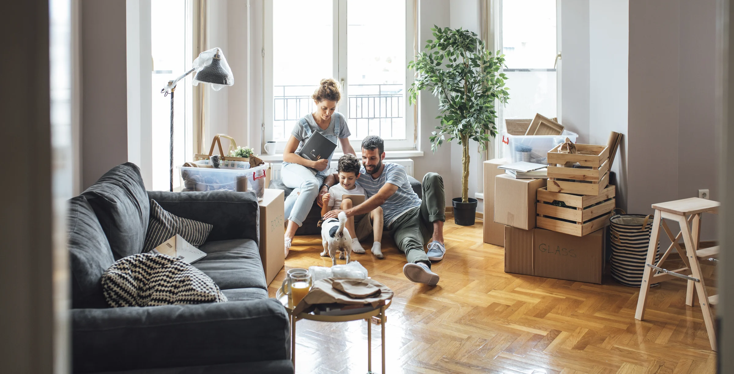 Family Moving in New Home