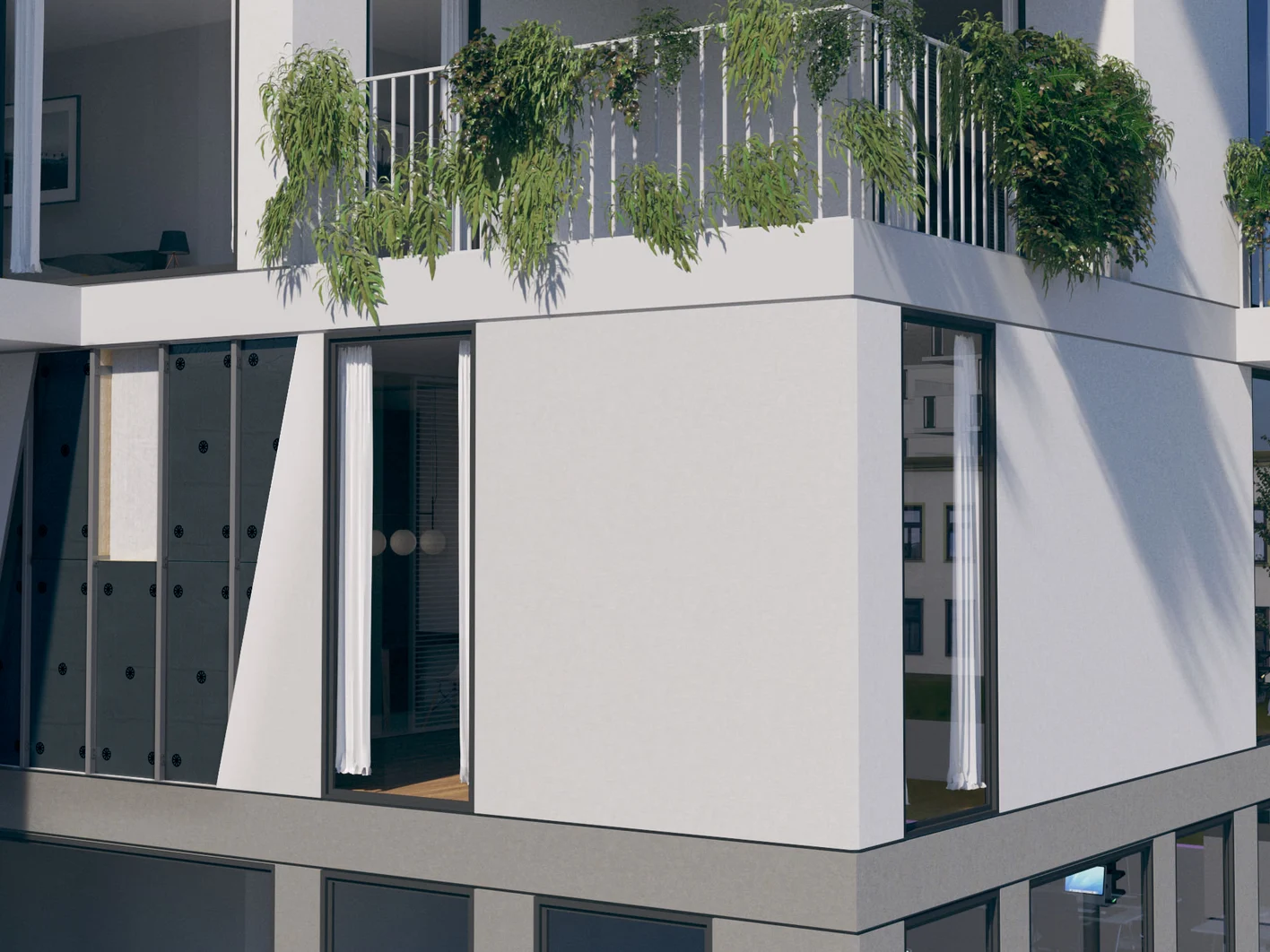 Collective building -exteriorwall