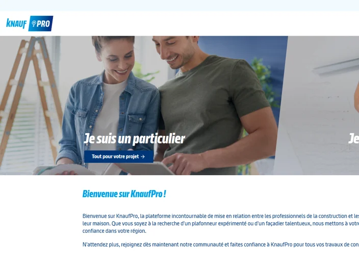 KnaufPro - Homepage - FR